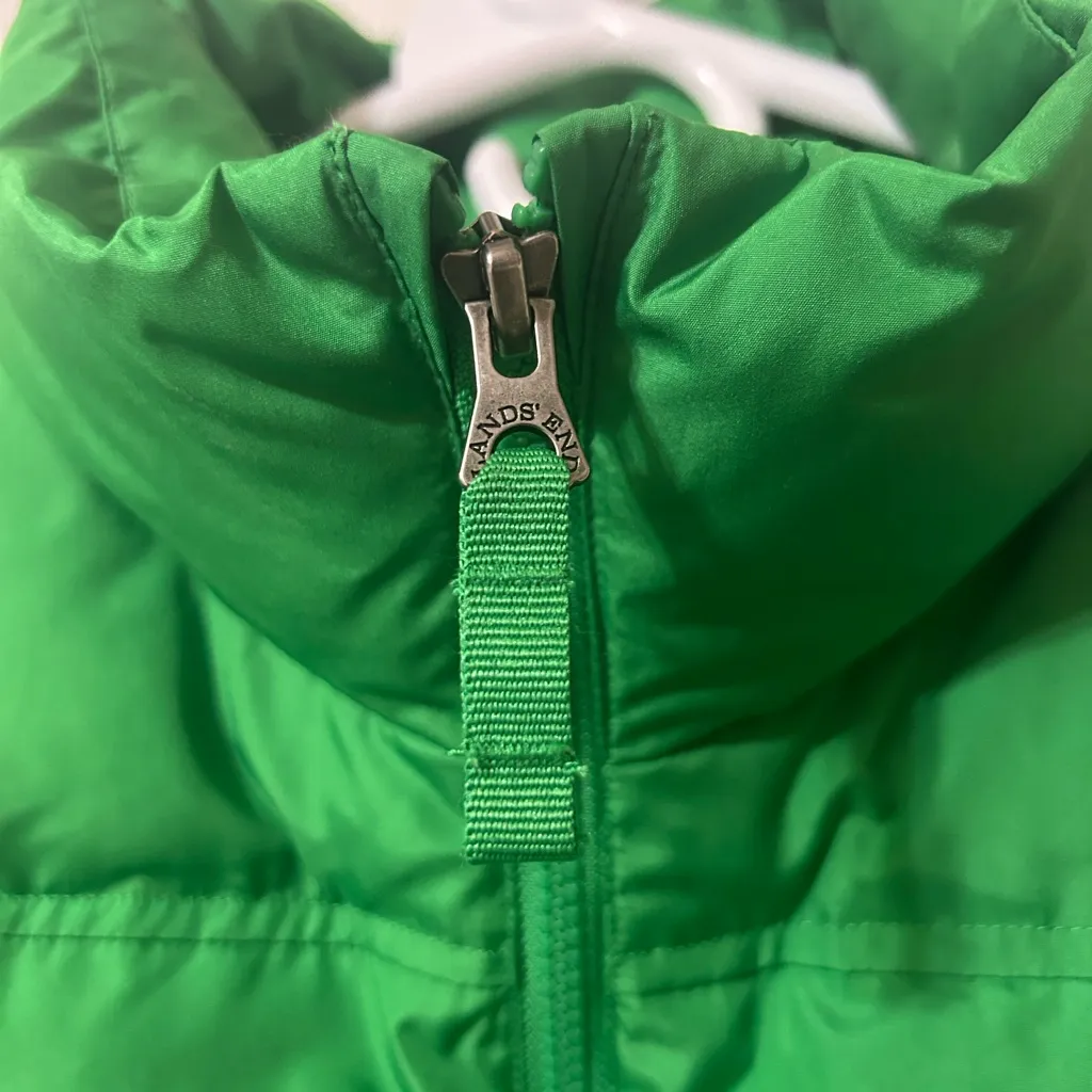 Lands’End Green Puffer Vest(Size Medium 8-10) - Image 8