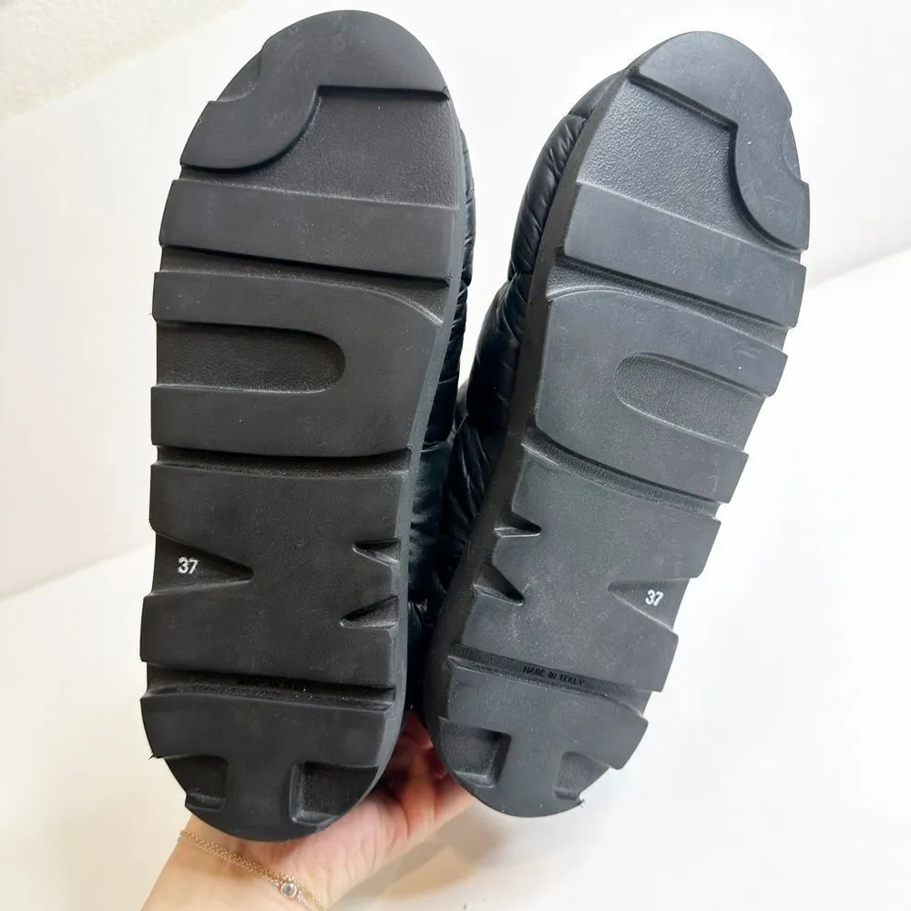 Piumestudio Luna Padded Ankle Boots Water Resistant Black Women's 37 US 6.5 - Image 8