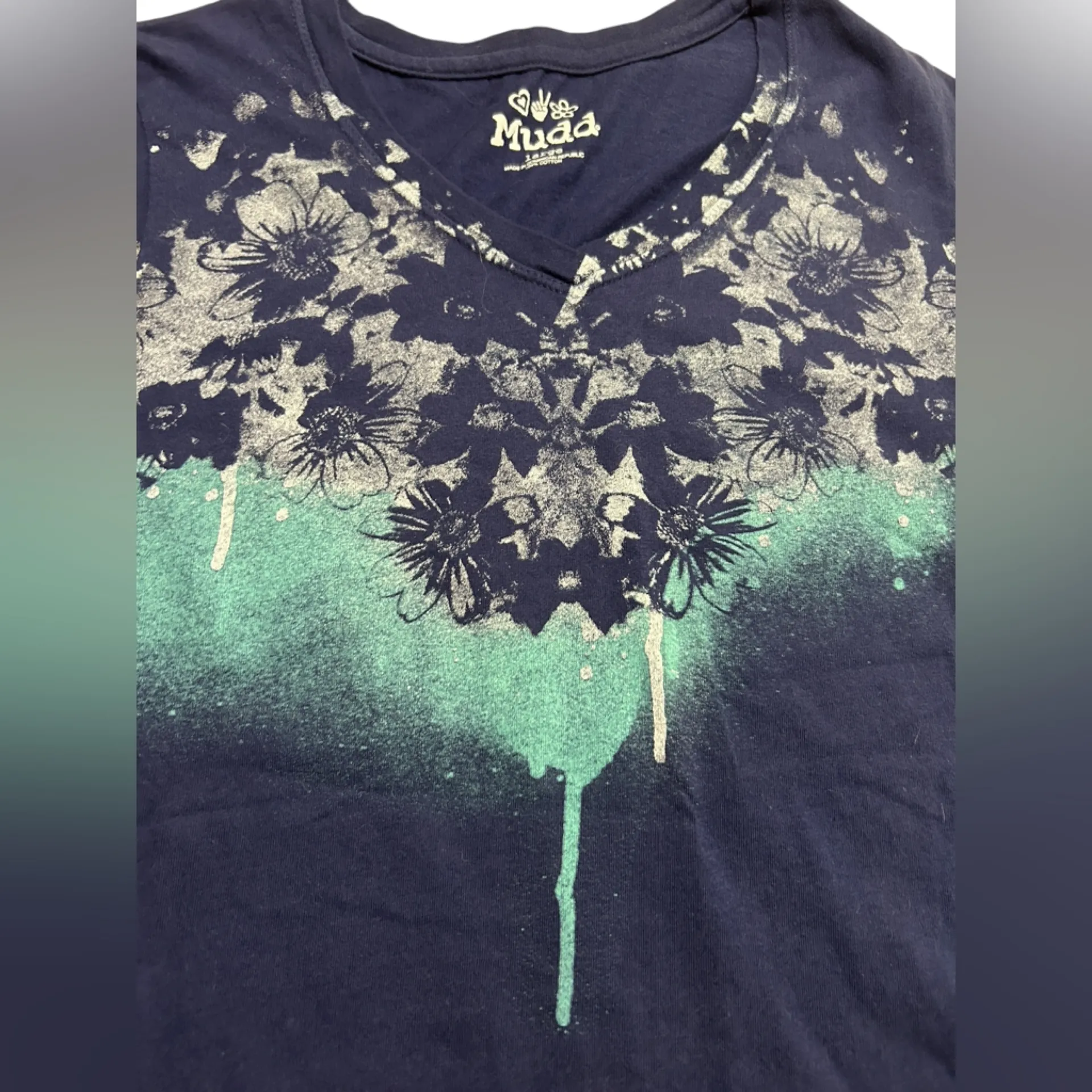 Y2K Deadstock Mudd Graphic Tee – McBling Butterfly & Floral Print | 100% Cotton - Image 6