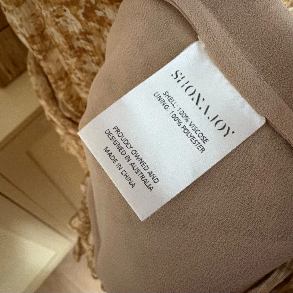 SHONA JOY Julia Balloon Sleeve Godet Midi Dress Size 6 - Image 8