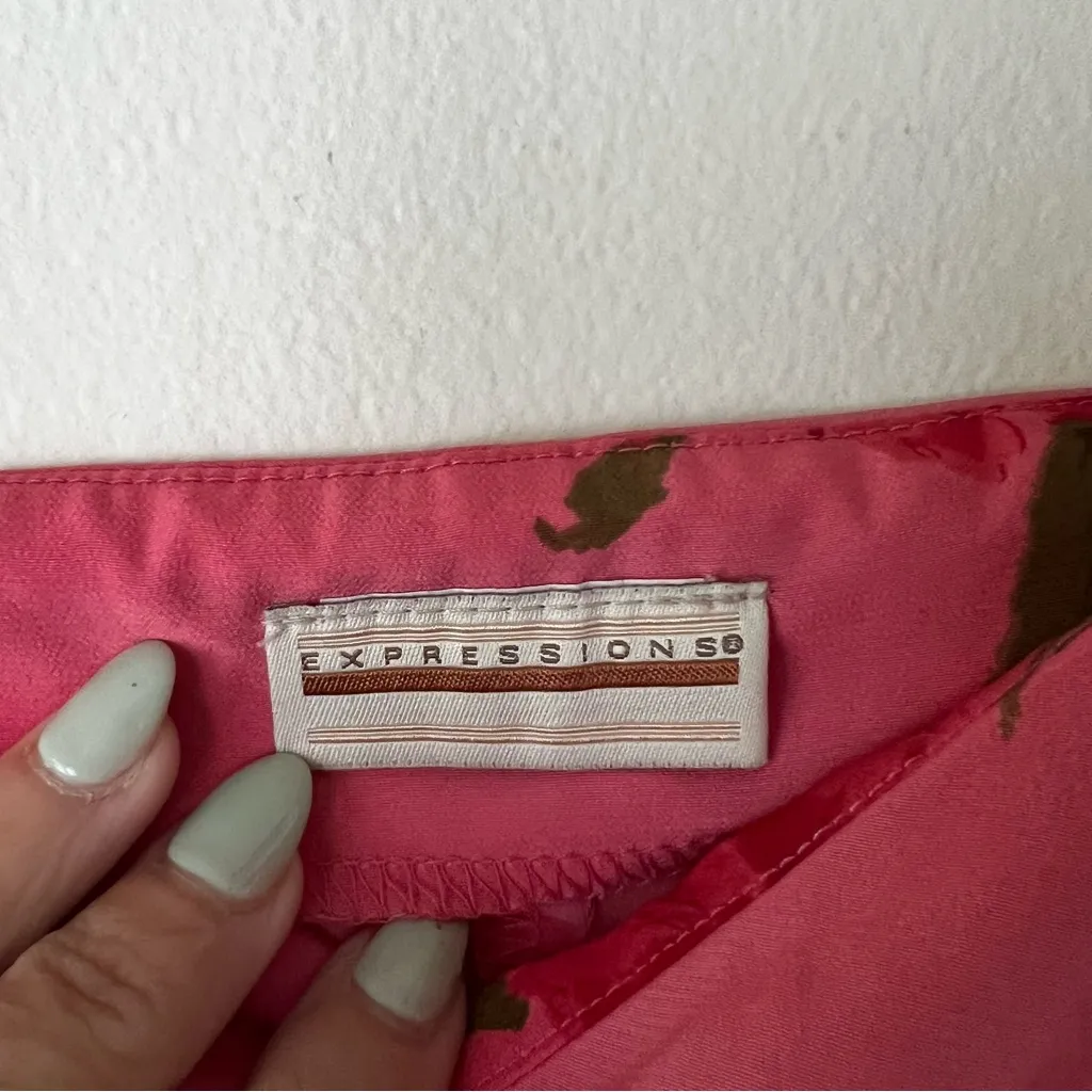 Vintage Expressions‎ 90s y2k floral maxi jumper dress Women’s SIZE XL Pink - Image 6