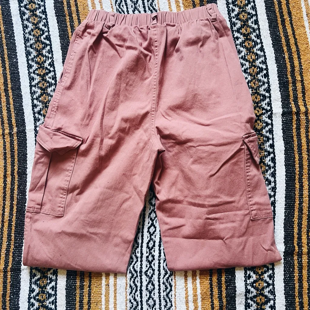 Pink Parachute Cargo Pants - Image 5