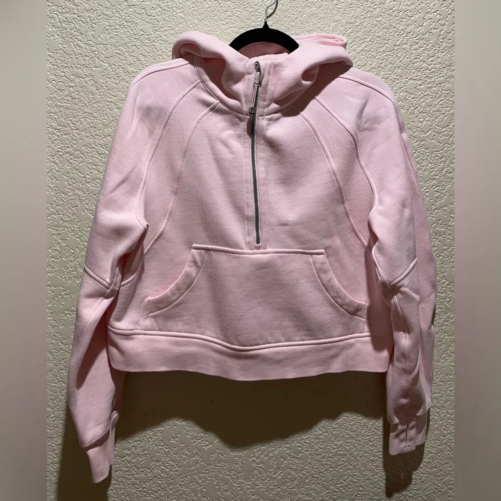 Lululemon Scuba Oversized Half Zip Hoodie Jacket Strawberry Milkshake Size XS S - Image 5