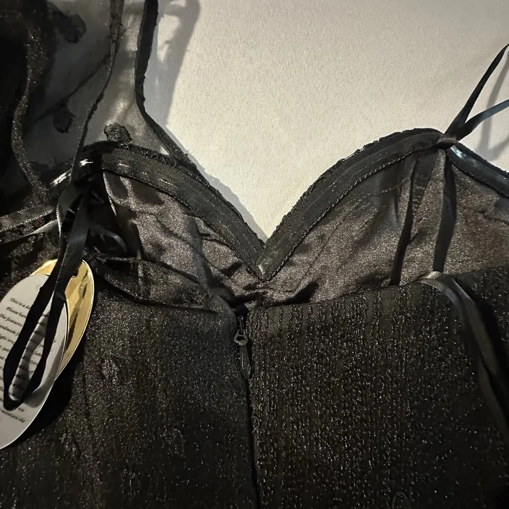 Bariano Black Label • NWT Asymmetrical Mermaid Seniorita Flamenco Gorgeous 90s - Image 10