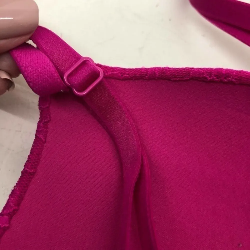 Victoria’s Secret push up pigeonnant bright pink underwire adjustable bra 34B - Image 8