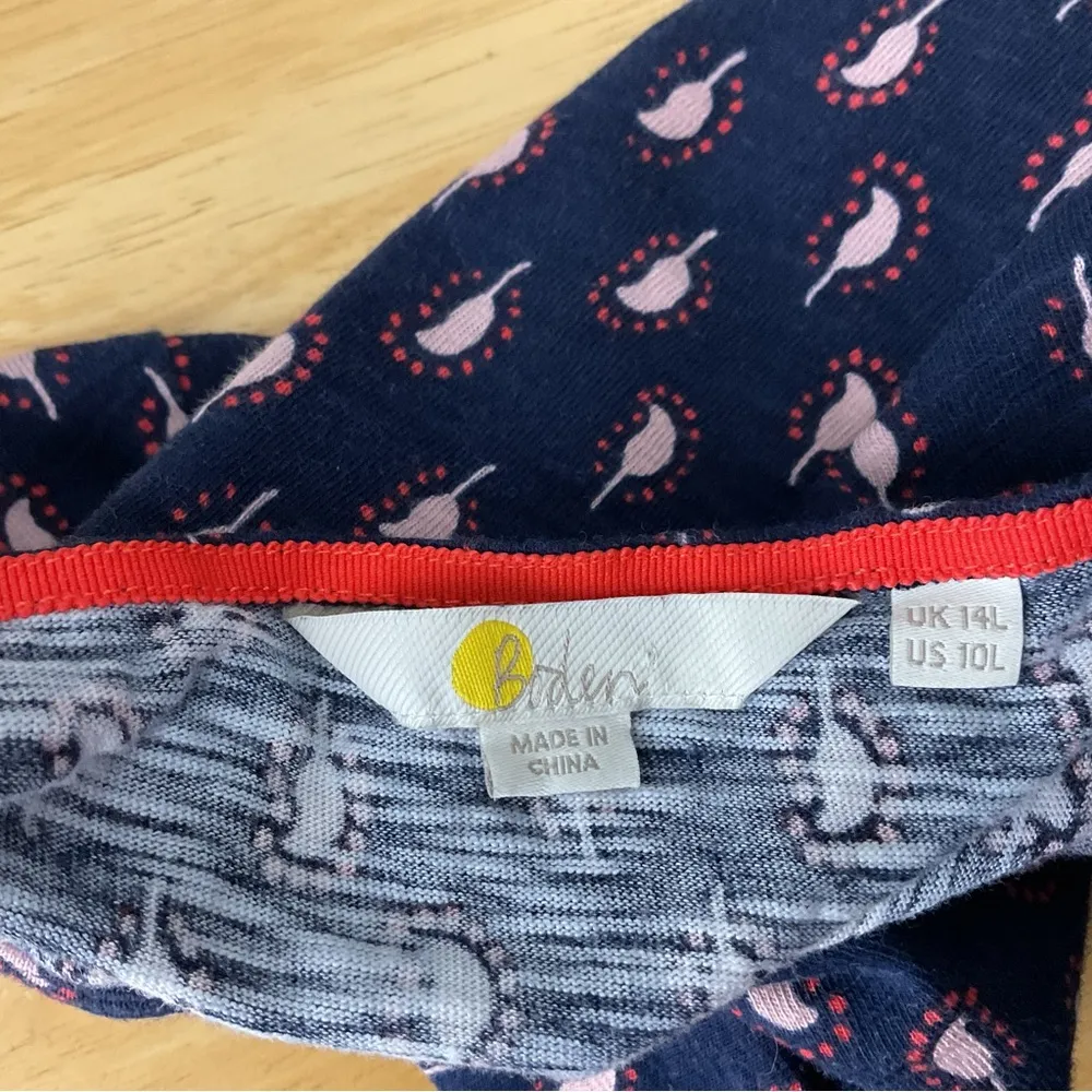 Boden Darcy Jersey Short Sleeve T Shirt‎ Dress Size 10L - Image 6