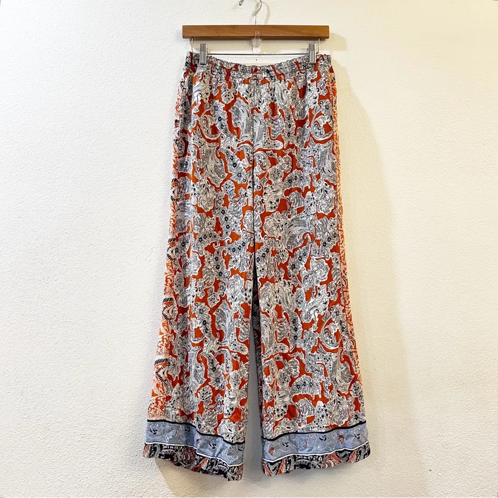 Anthropologie Hei Hei Women's Lalasa Boho Paisley Wide Leg Palazzo Pants Size M - Image 3