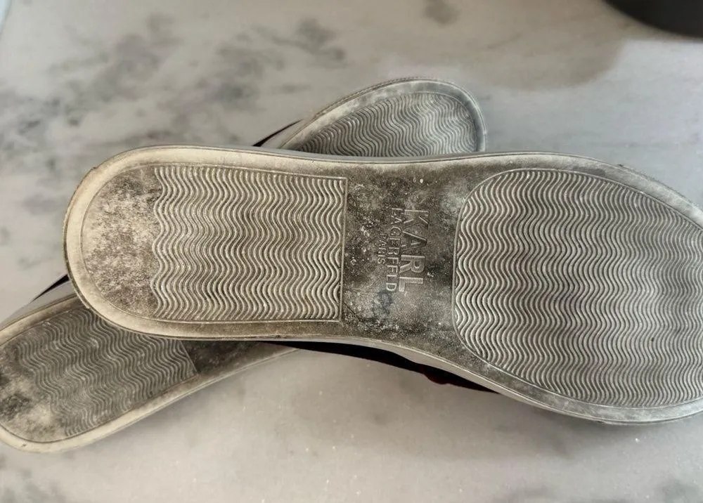 Karl Lagerfeld velvet embellished shoes - Image 4