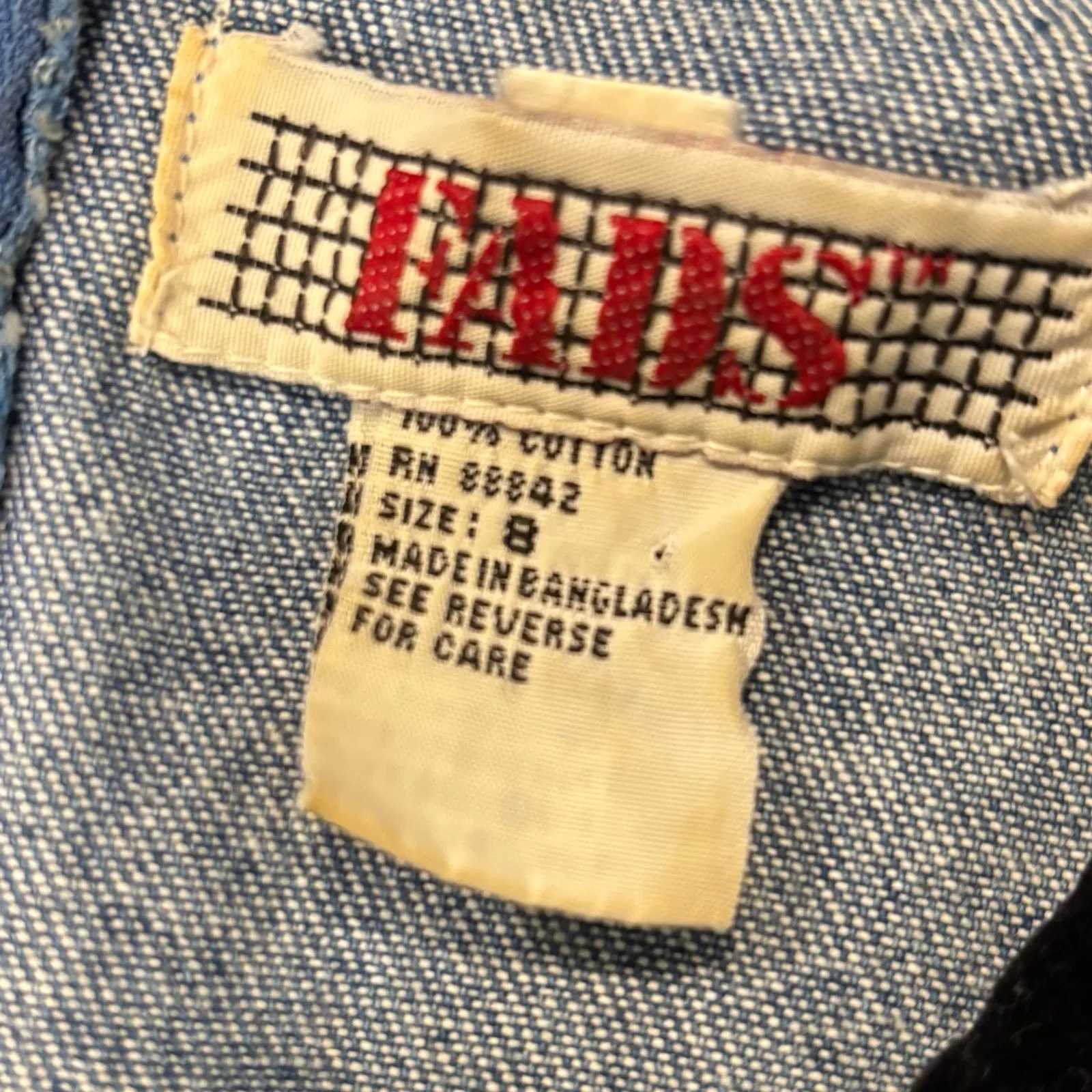 Vintage 90s Y2K Blue Denim Maxi Prairie Dress modest cottage , Size 8 - Image 7