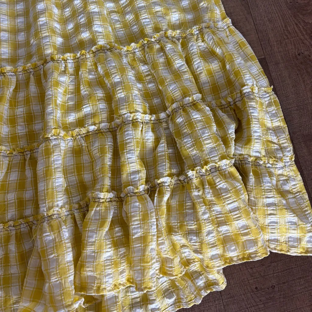 free people yellow gingham halter maxi dress - Image 5