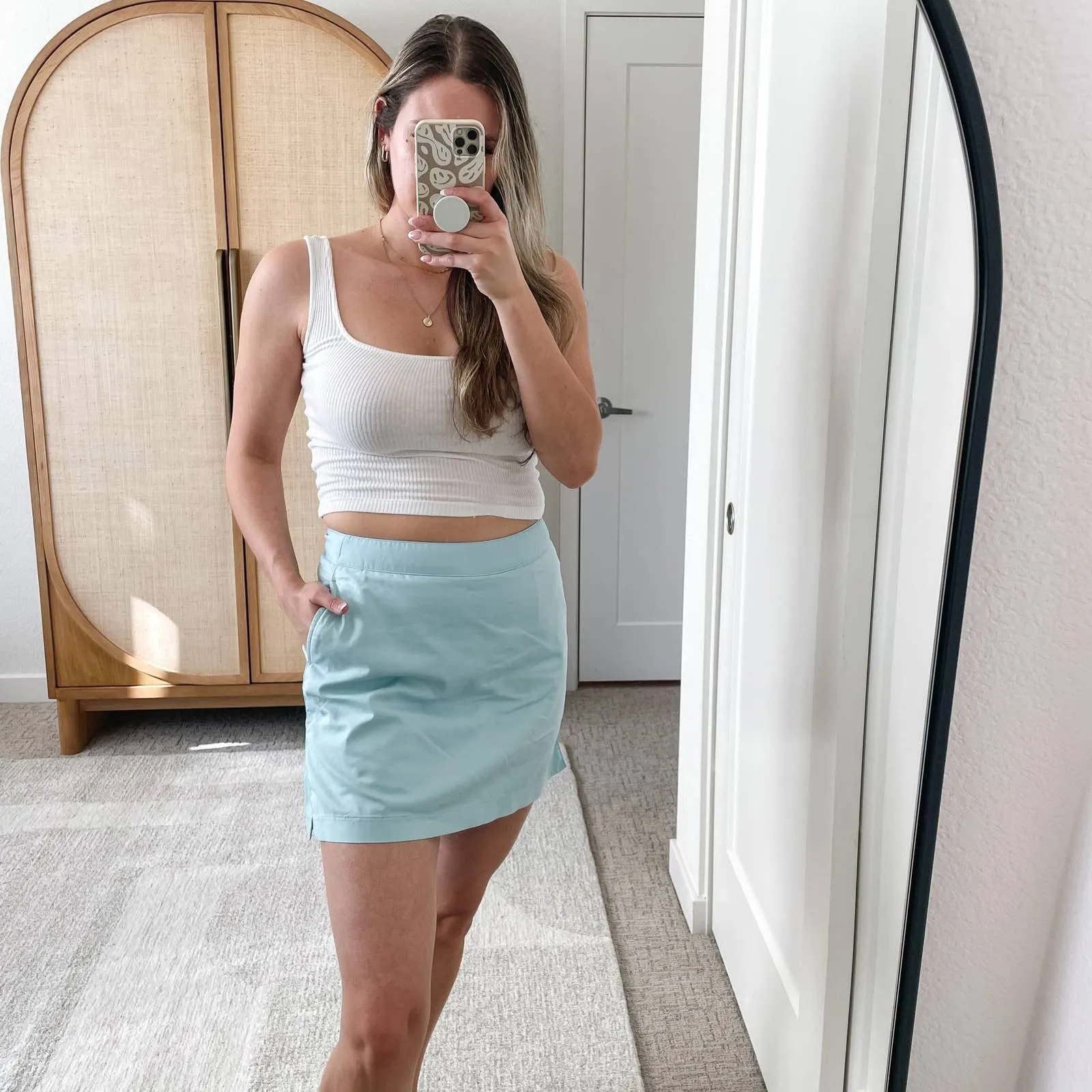 ADIDAS Light Blue Golf Skirt - Image 2