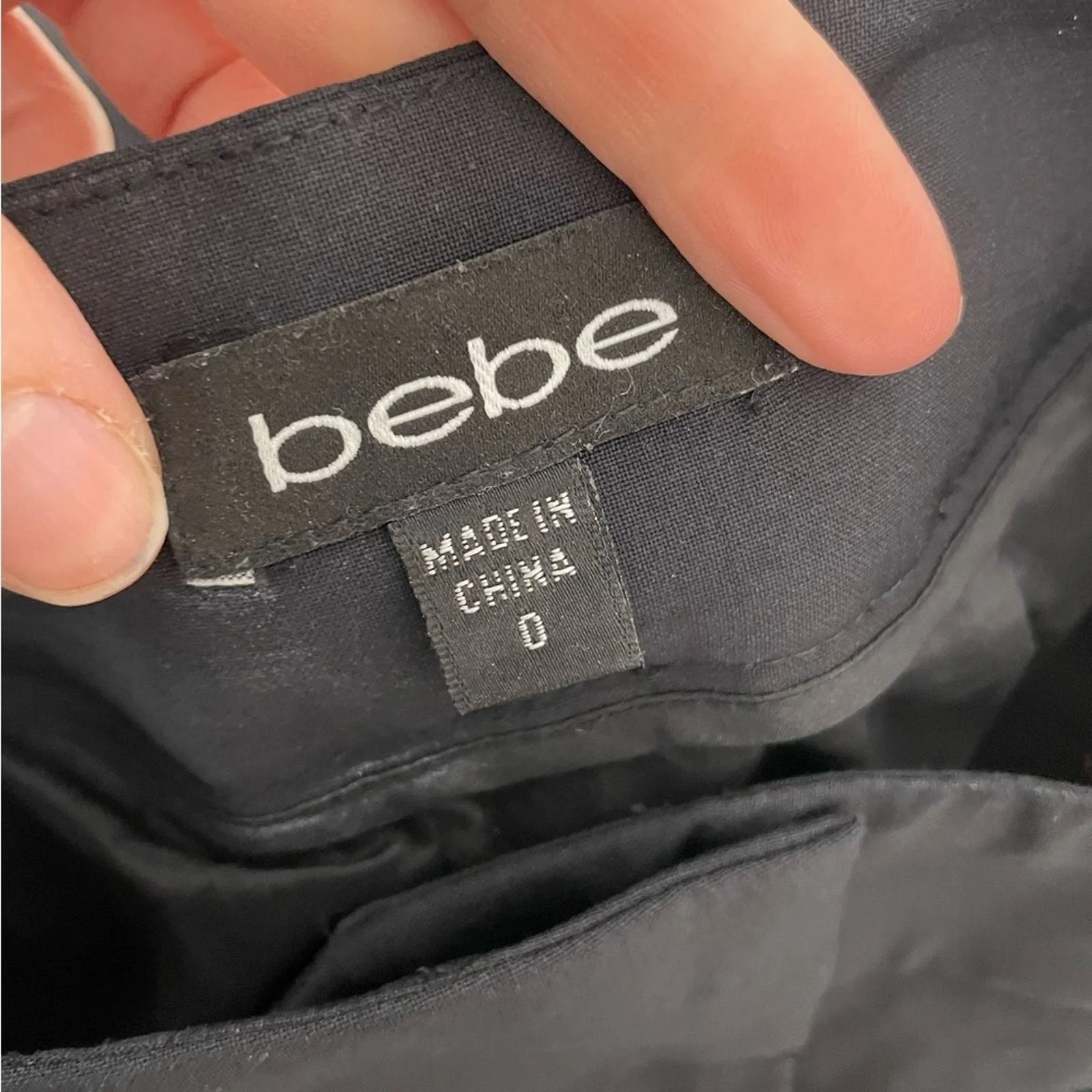 Bebe Black Straight Leg Trouser Dress Pants Womens 0 Career Office Academia - Image 7