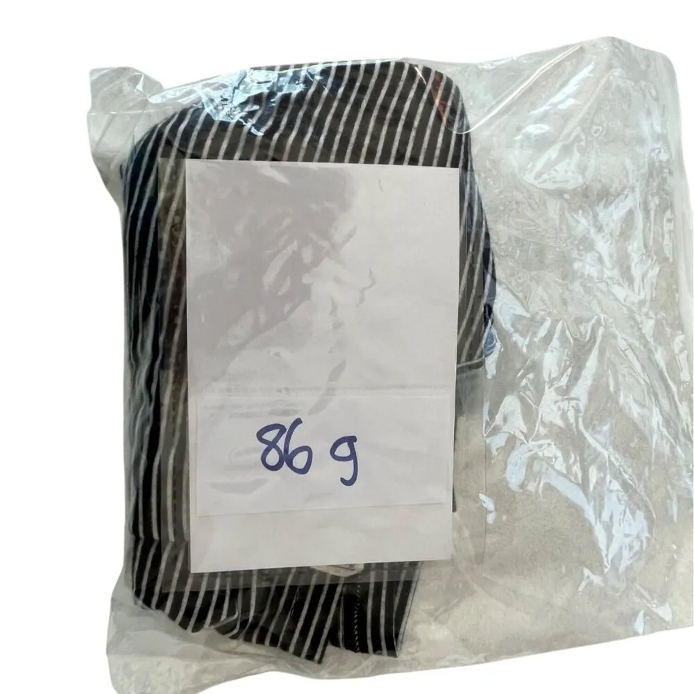 Elan Black & White Striped Sleeveless Top Small 86g - Image 7