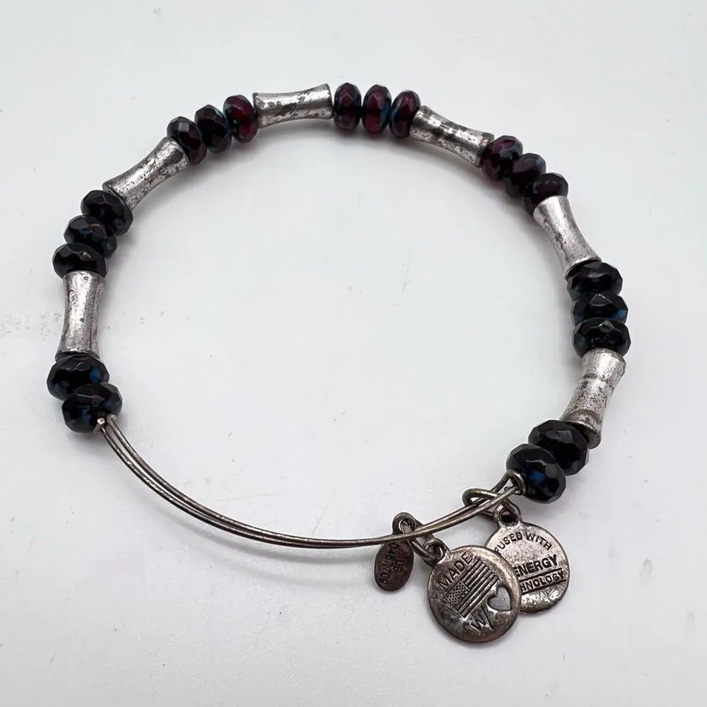 Alex and Ani Beaded Bangle Bracelet garnet‎ - Image 5
