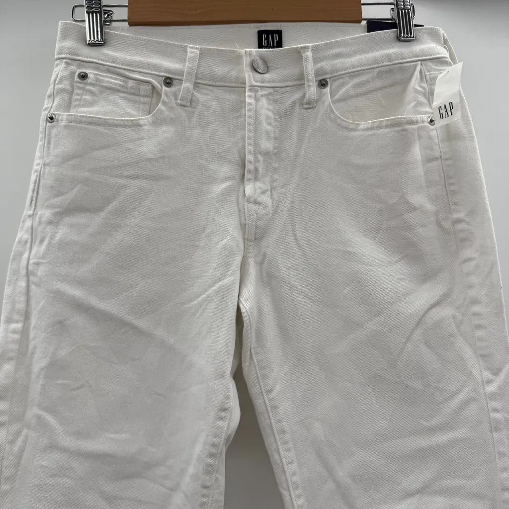 Gap NWT True Skinny Jeans Women’s Size 28 White Denim Mid Rise‎ - Image 2