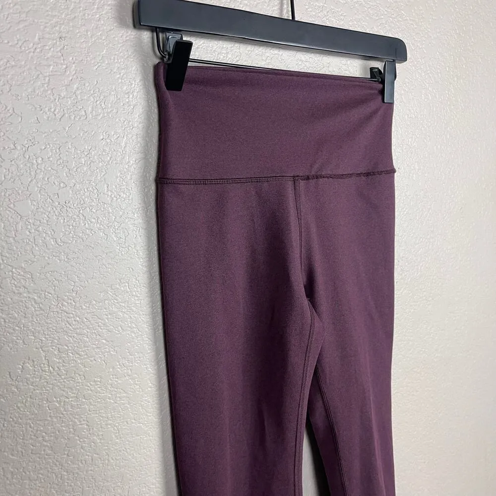 Aerie Deep Purple Cropped Cut Out Legging Size Small - Image 2