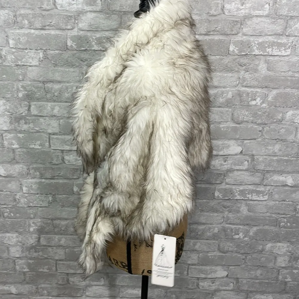Wait for You! Faux Fur Wrap Stole Tan Size undefined - Image 2