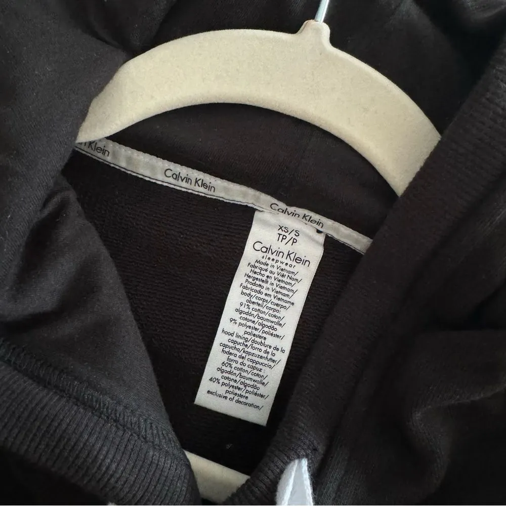 Calvin Klein Women's Modern Cotton Lounge Drawstring Hoodie Black - Image 5