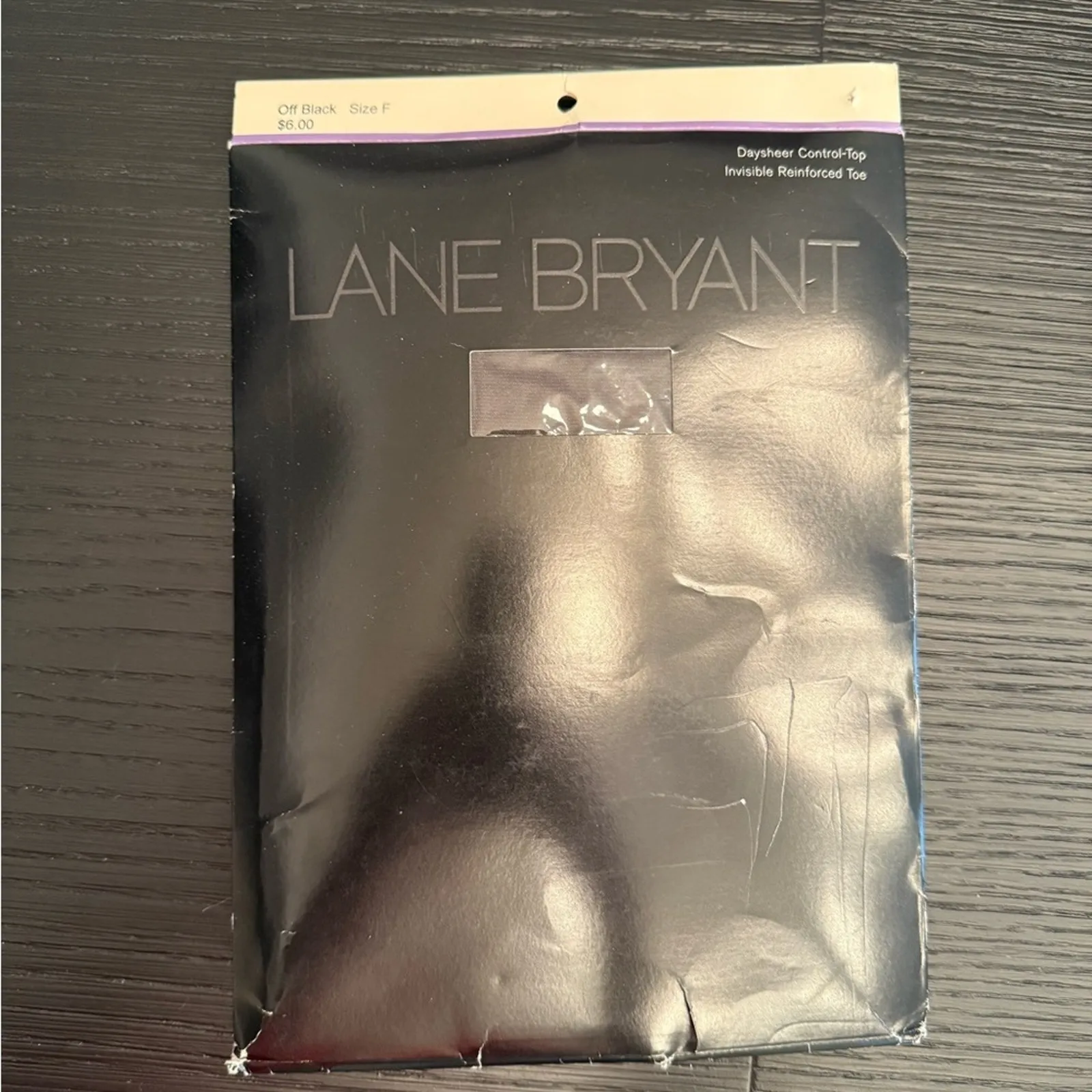 NEW Lane Bryant Day Sheer Control Top Pantyhose Tights Off Black Size F - Image 2