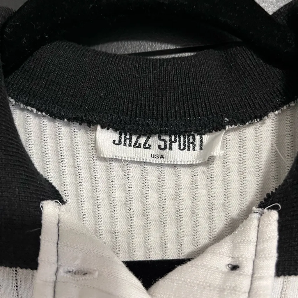 JAZZ SPORT Women’s Sleeveless Sweater Polo Shirt Tank Top Gameday Sz S EUC White - Image 2