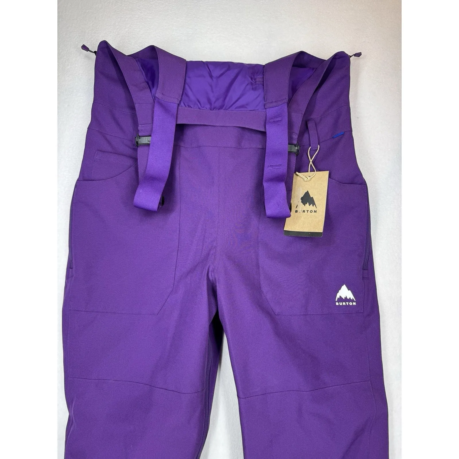 Burton Women’s Avalon Stretch Ski Snow Bib Imperial Purple XS NWT $260 MSRP - Image 4