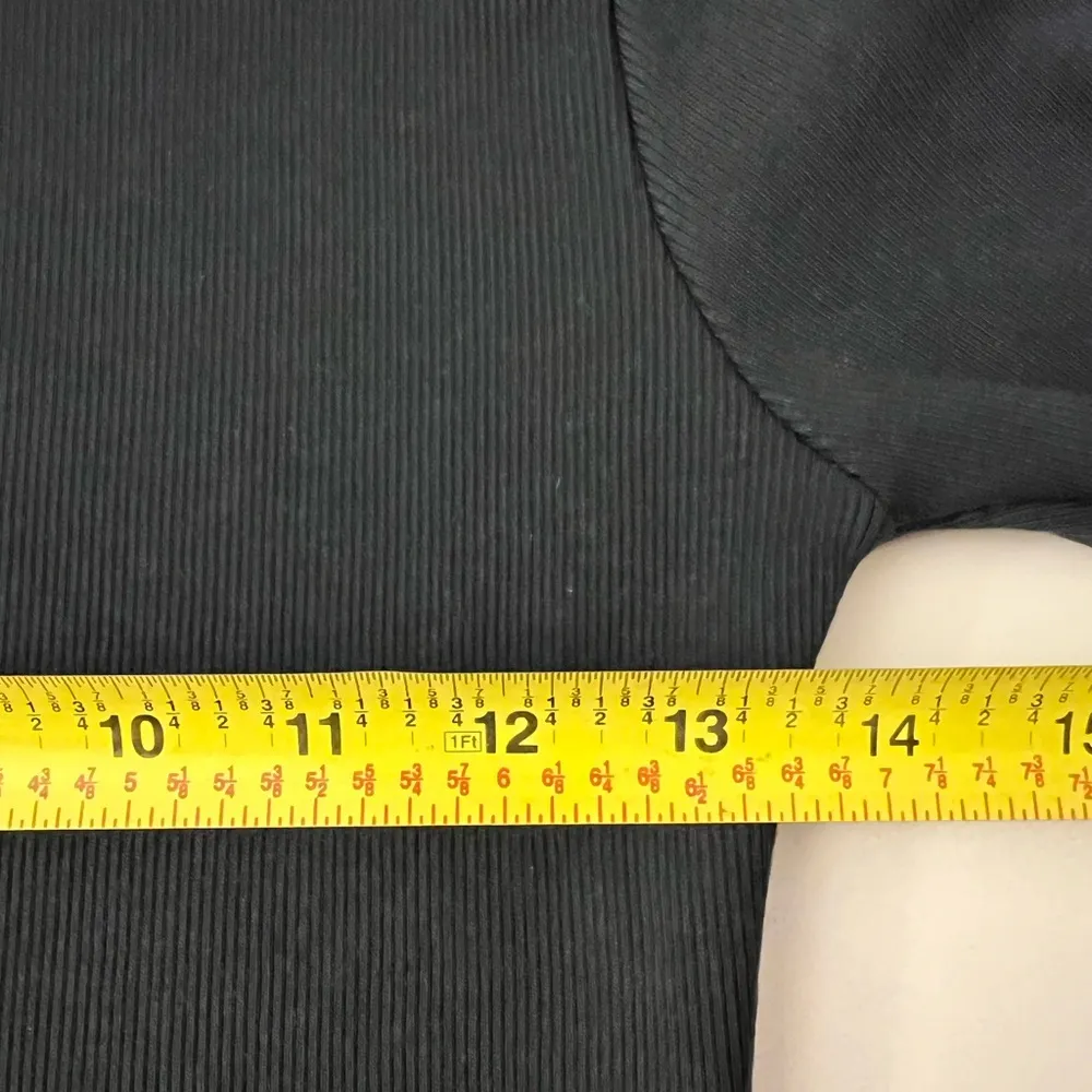 Alternative Women's Black Eco Mock Neck RibKnit Bodycon Dress long sleeve S new - Image 6