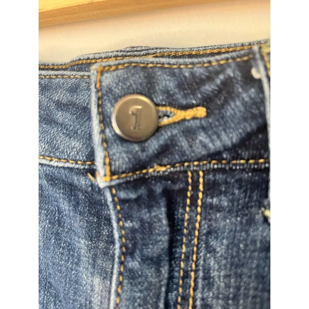 Pilcro and the Letterpress x Anthropologie Women's Script sz 28 Shorts 6” Inseam Blue - Image 3