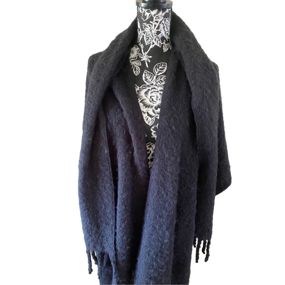 Nwt David And Young Sweater Wrap Built In Scarf Shawl Winter Poncho - Image 5