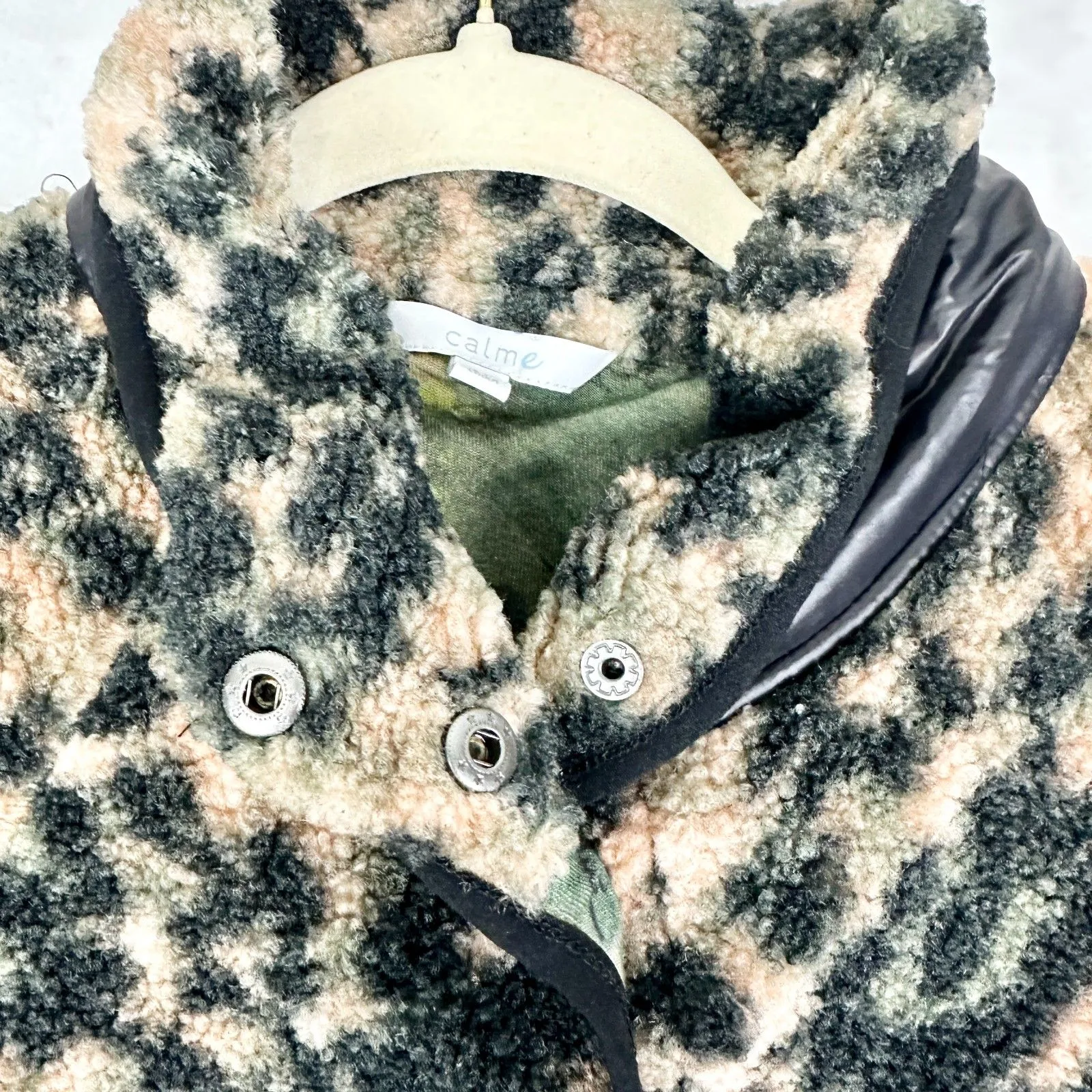 Johnny Was Calme Printed Fleece Jacket Size Medium Leopard Astrology Celestial - Image 4