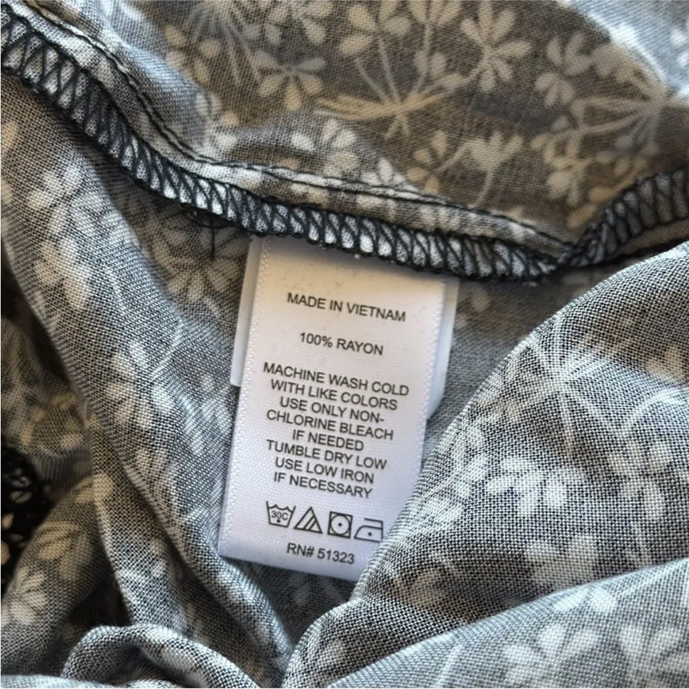 CeCe Wide Leg Black and White Pants - Image 12