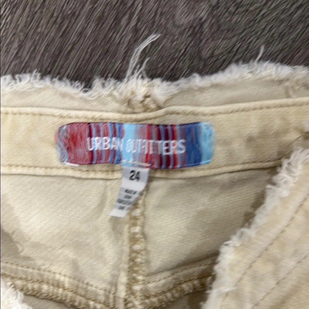 Urban Outfitters Cream Fluffy Trim Pants - Image 2