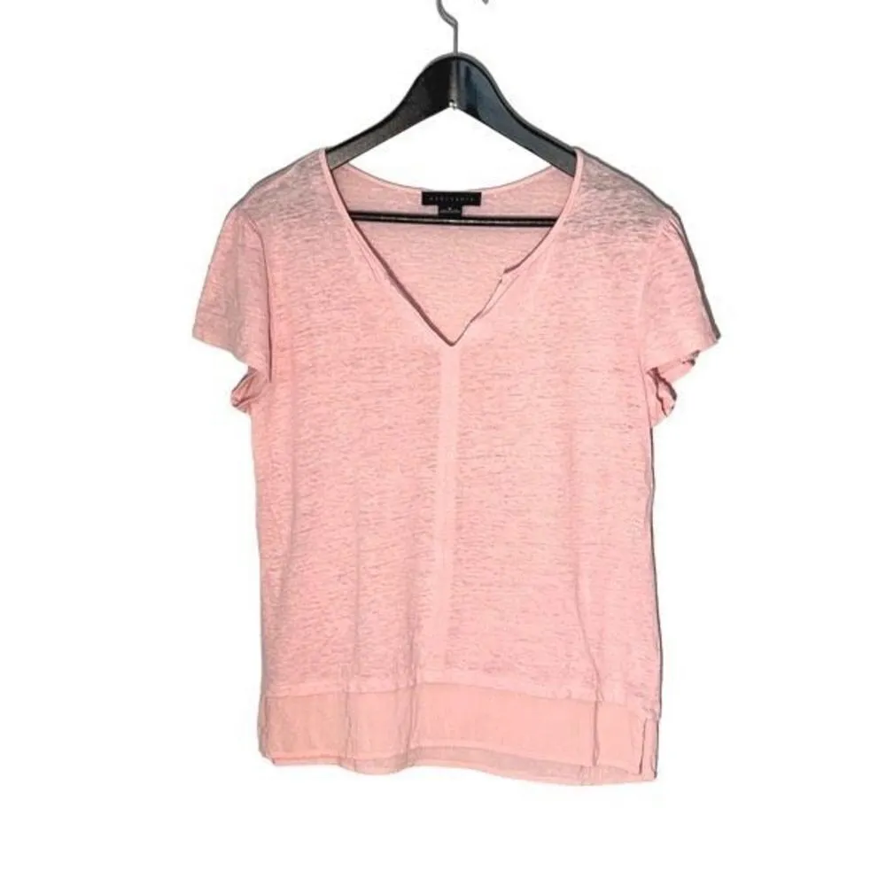 Sanctuary  Clothing Womens‎ Burnout Basic T-Shirt Pink Medium - Image 2