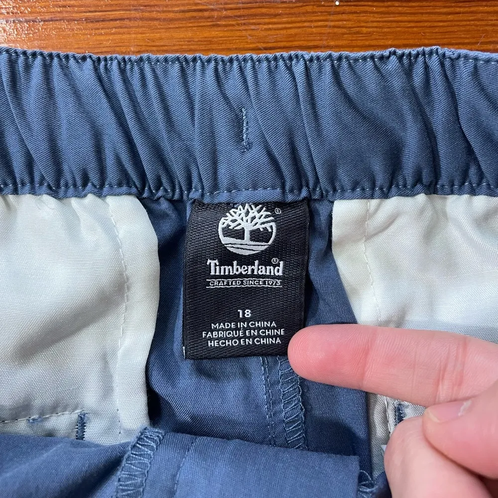 Timberlands Women’s Adjustable Waist Outdoor Gorpcore Blue Jogger ~ size 18 - Image 11