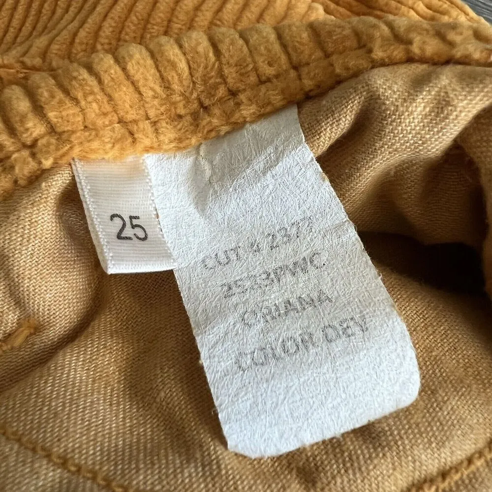 L’Agence Corduroy Pants Womens Size 25 Oriana Mustard Yellow - Image 7
