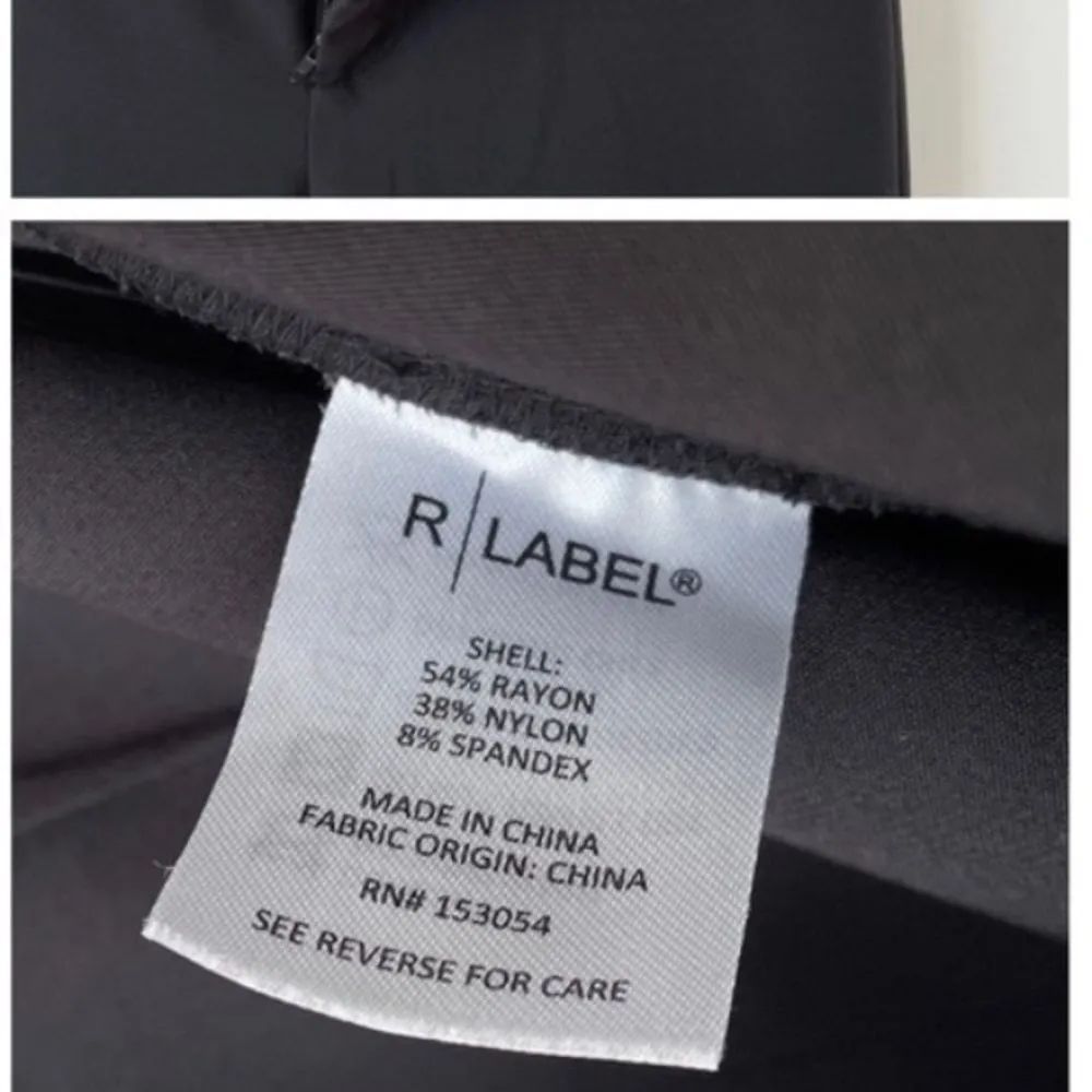 The Reset R Label Skinny Stretch Pant In Black Ankle Length In Black Size XS - Image 12