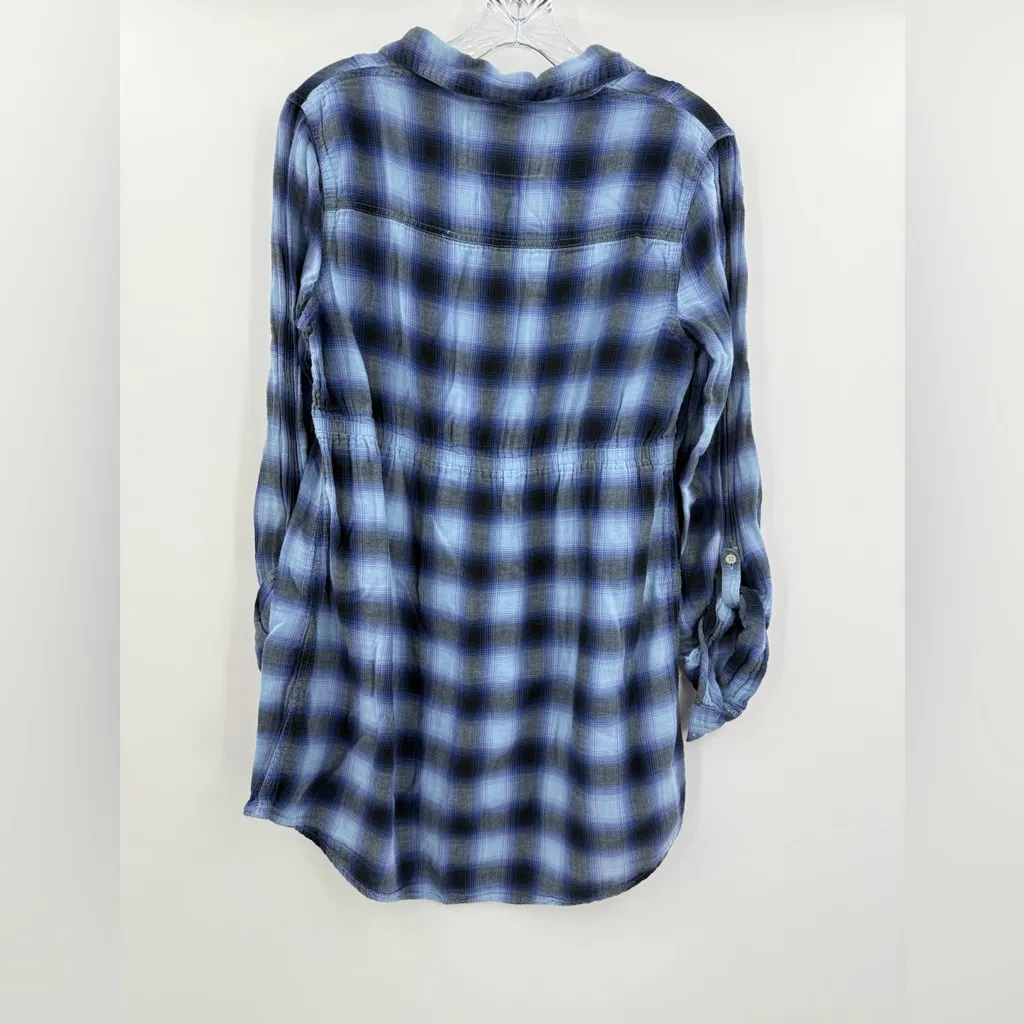 PINK Victoria's Secret Plaid Button Up Babydoll Top Shirt Size Large‎ Y2K - Image 2