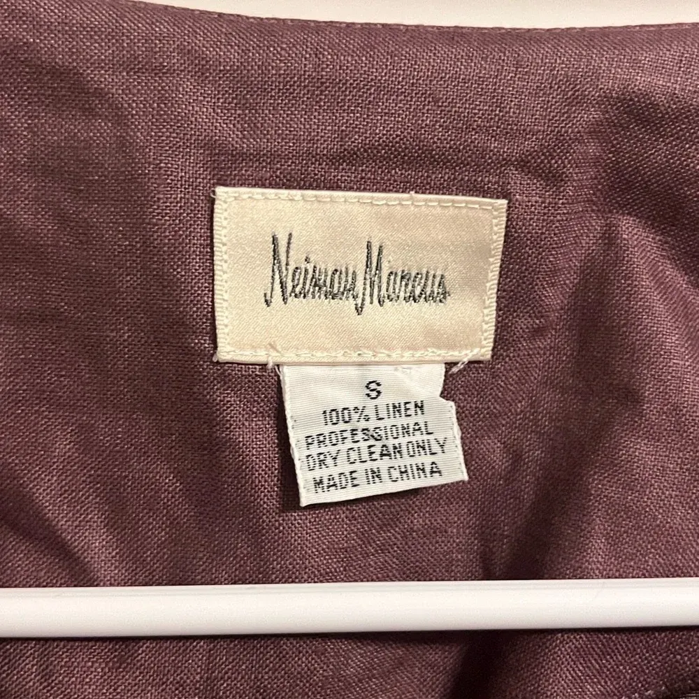 VENDOR ITEM : Vintage Neiman Marcus Mauve Beaded Blouse - Image 8