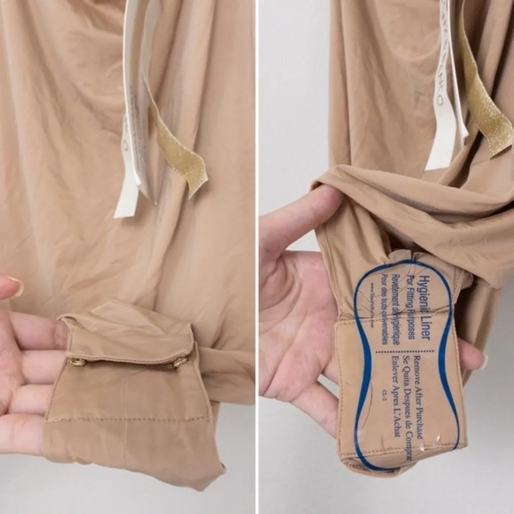 Bronx and Banco x REVOLVE Itza One Shoulder Dress S Black Striped Sheer Braided - Image 6