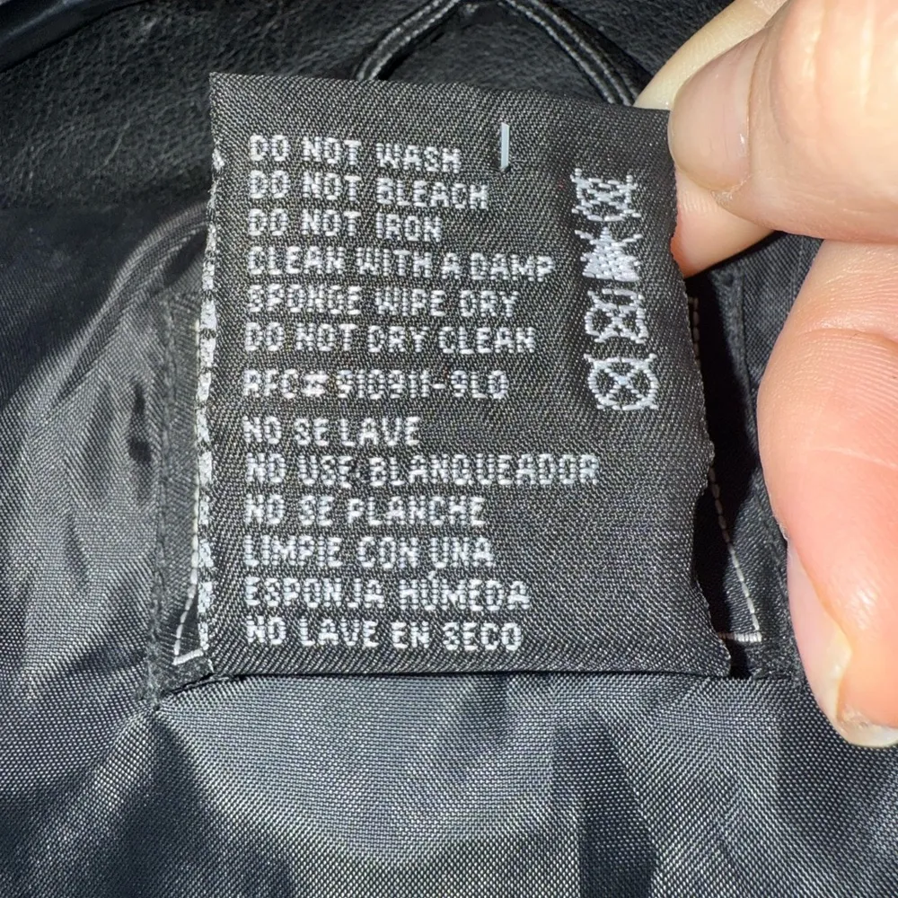 Outbrook Faux Leather Coat Black Size L - Image 5