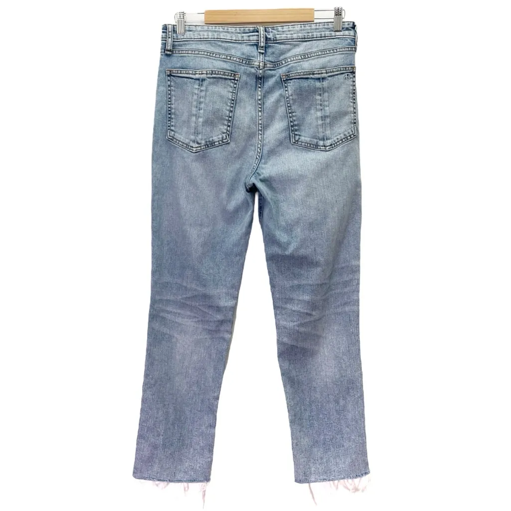Rag & Bone Nina High Rise Ankle Cigarette Jeans Women’s Size 30 Lou Wash Raw Hem - Image 4