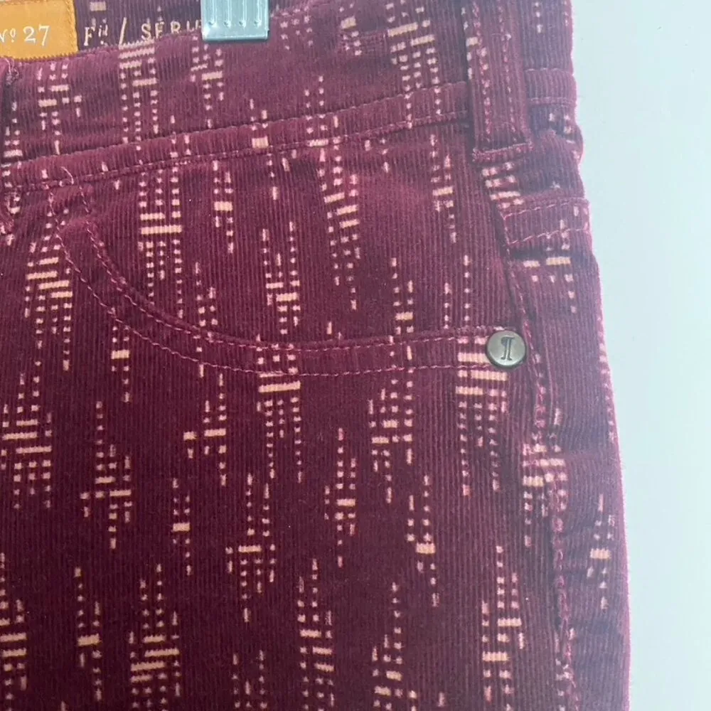 Anthropologie Pilcro &The Letterpress Serif Skinny Corduroy Pants Jeans Size 27 - Image 5