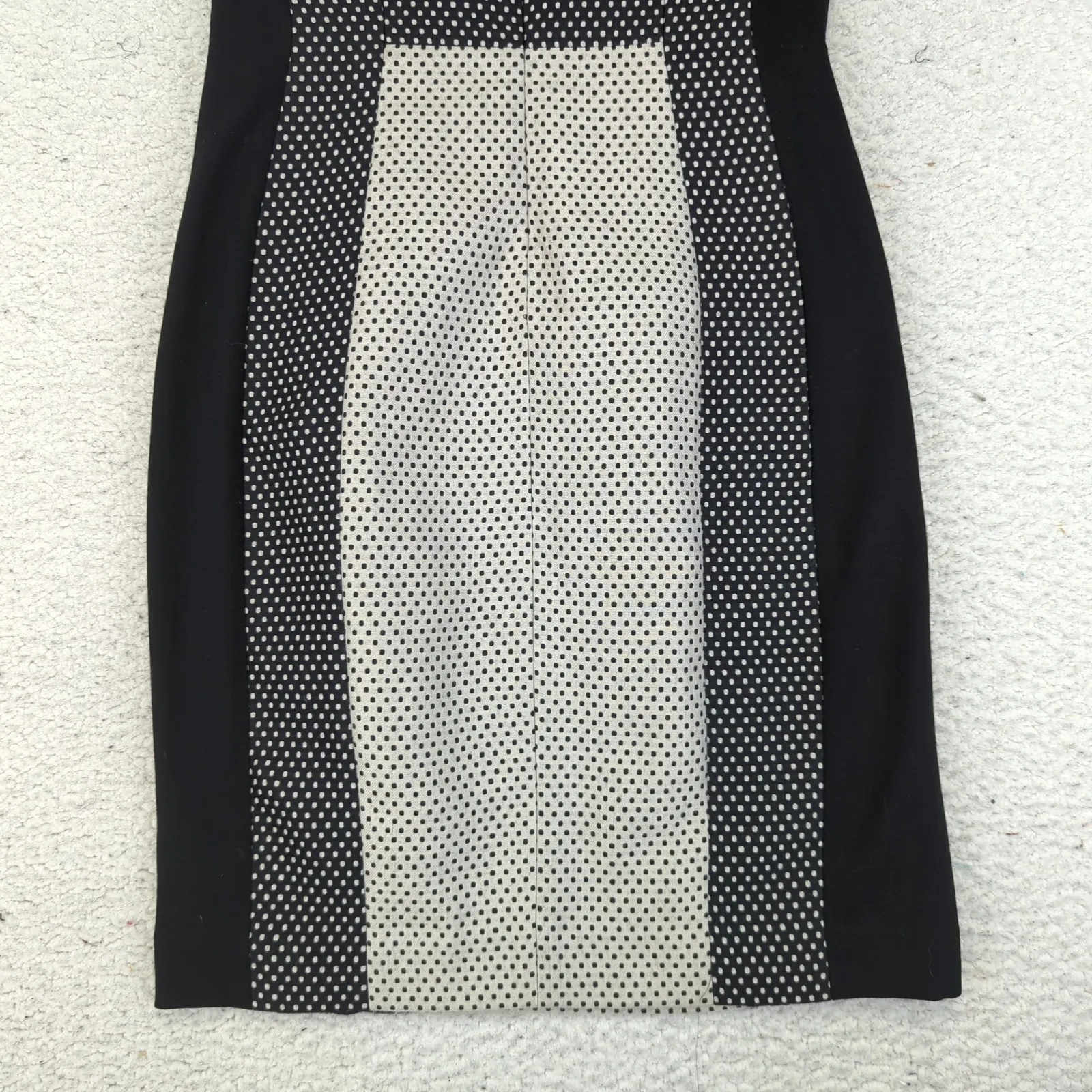 Yoana Baraschi Black White Polka Dot Sleeveless Dress Size 0 Fitted Career - Image 6