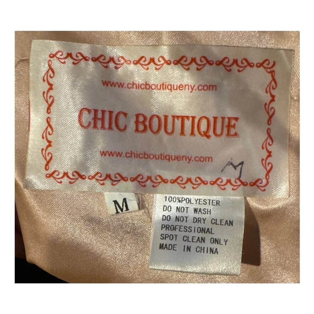 Chic Boutique NY gold glittery cocktail homecoming short dress corset medium - Image 11