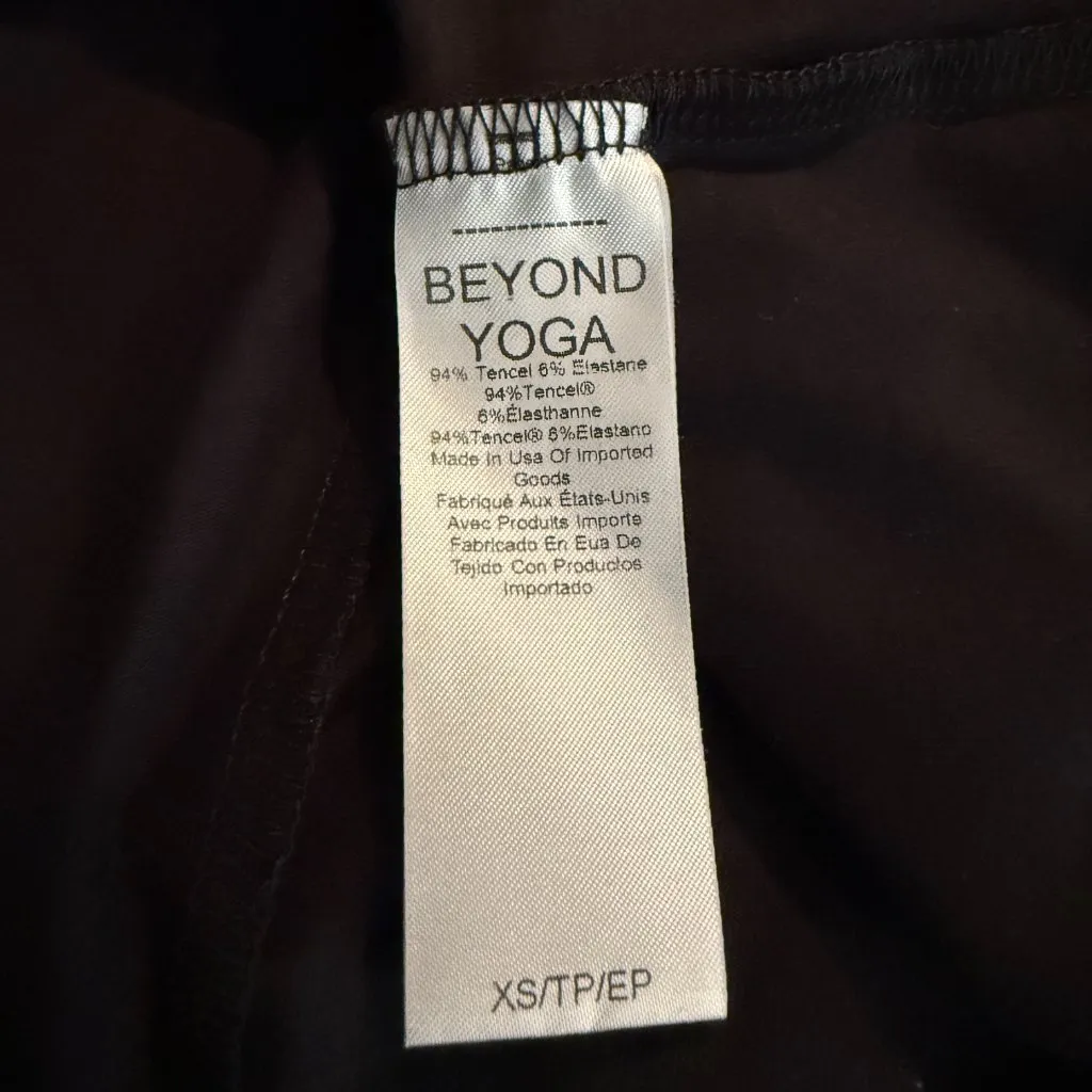 Beyond Yoga Meet Up Wrap Mini Dress Women's XS Black Active Athletic Preppy NWOT - Image 14