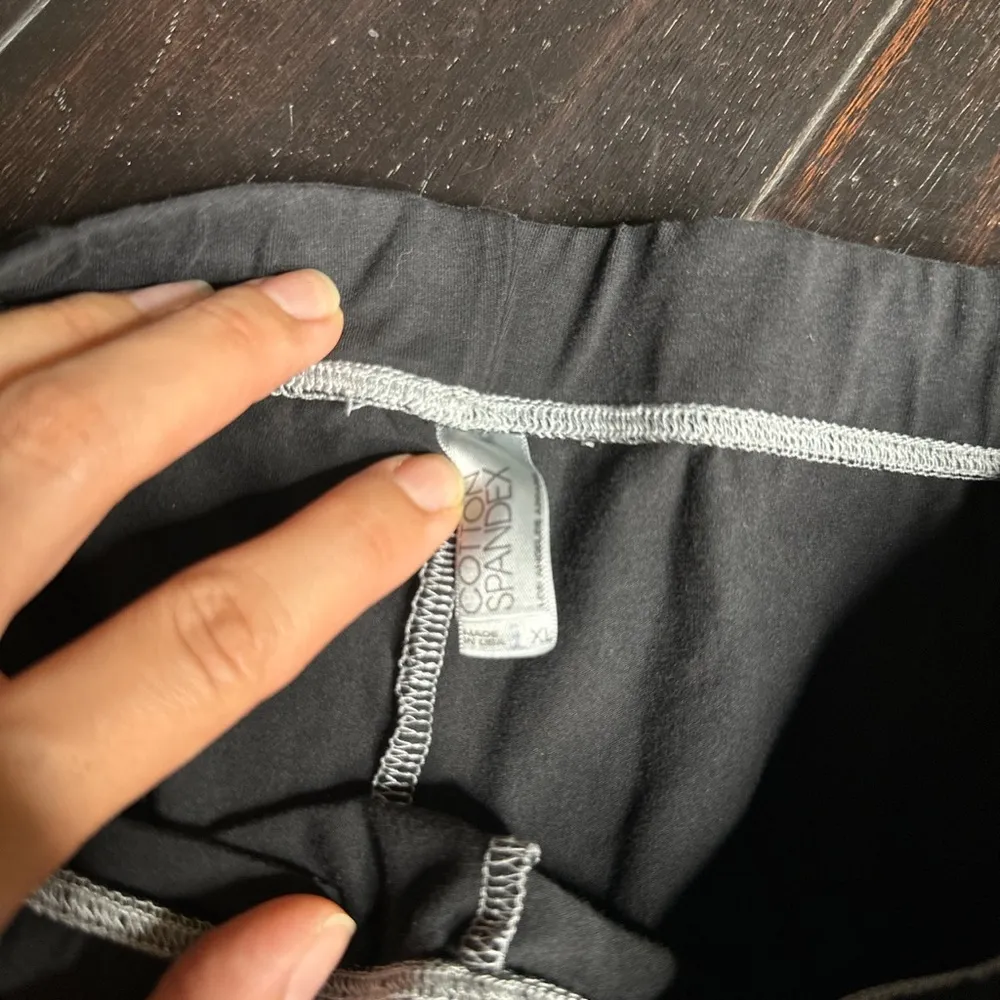 Elastic waist biker shorts yoga Pilates athletic casual BoHo cotton spandex - Image 2