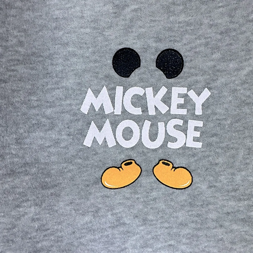 Vintage Mickey Mouse Hoodie Disney Character Sweatshirt Gray Heather Women Med - Image 11