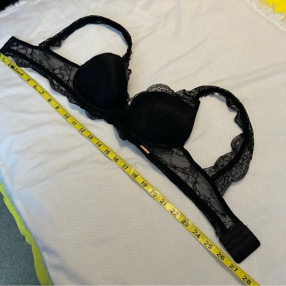 Danskin Size 34C Black Lace Bra Padded with Underwire - Image 10