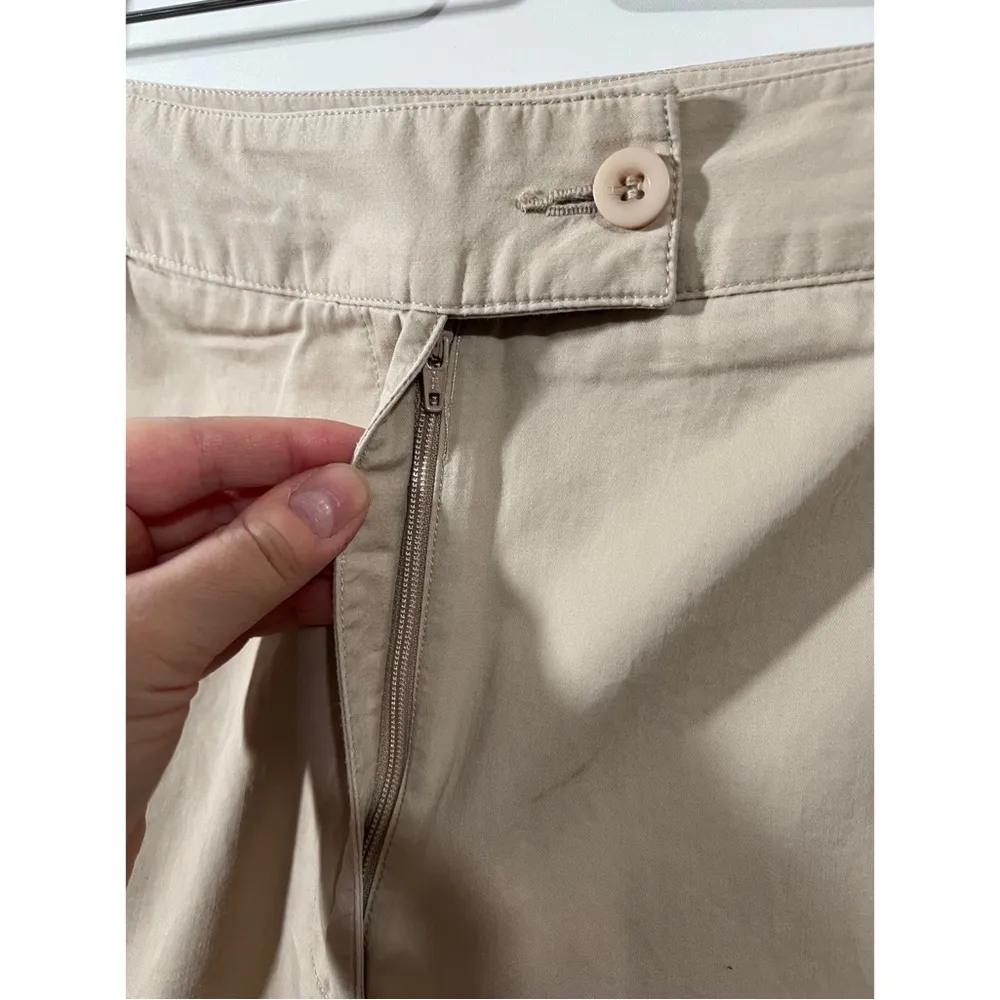 Liz Sport 90’s Lightweight Cotton Pants Size 12 Khaki Chinos - Image 4