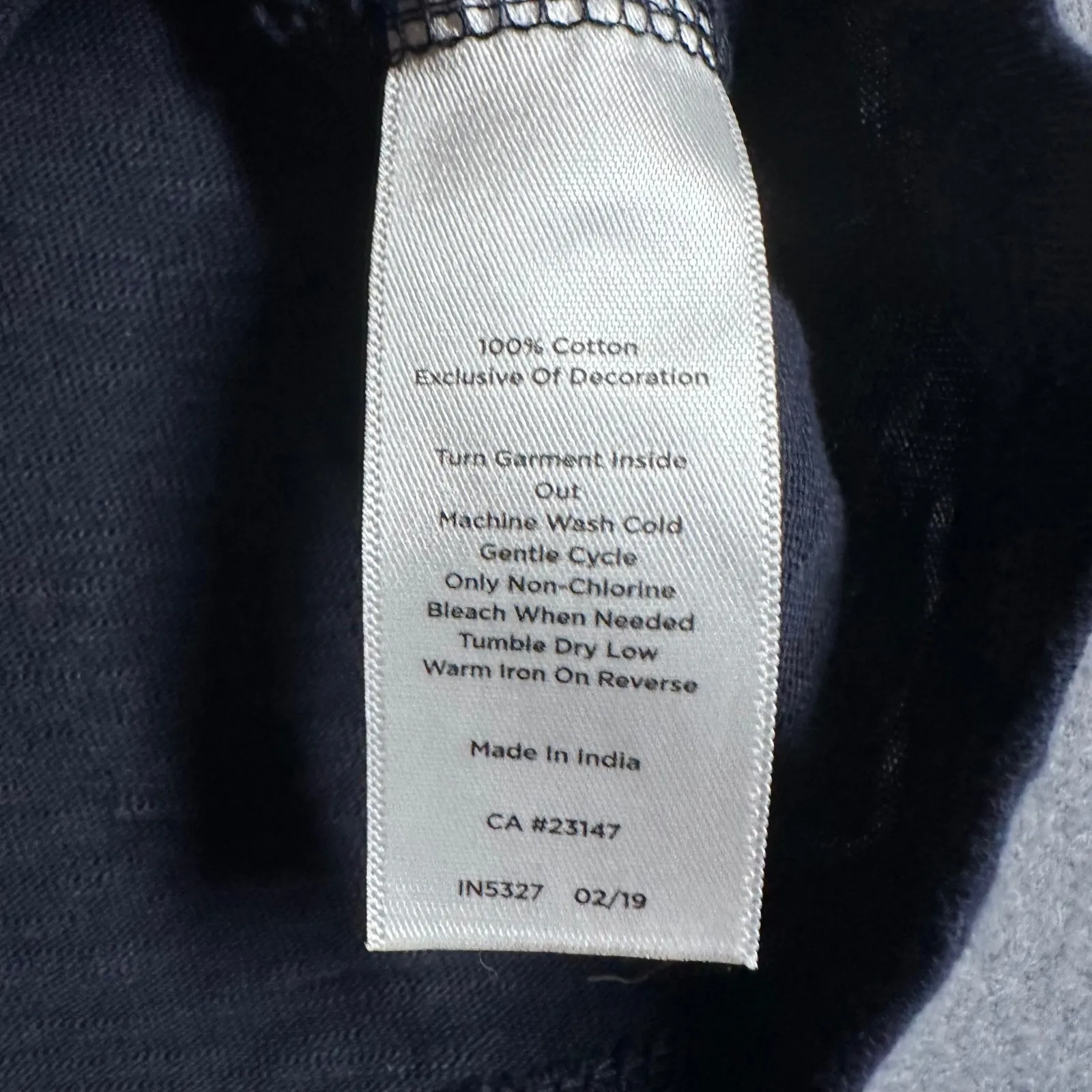 Talbots Shirt Womens SP Petite Navy Embroidered Cap Sleeve Cotton Casual Top - Image 6