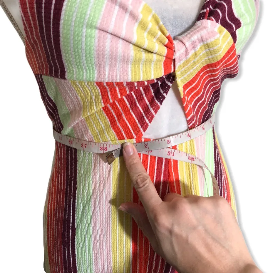 Wild Fable NWOT Rainbow Stripe Cutout Tie Front Romper New - Image 6